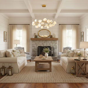 Porcelain Magnolia Chandelier