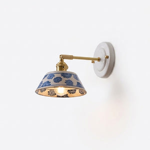 Porcelain Indigo Wall Lamp