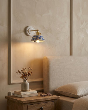 Porcelain Indigo Wall Lamp