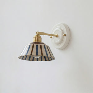 Porcelain Indigo Wall Lamp
