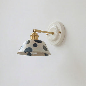 Porcelain Indigo Wall Lamp
