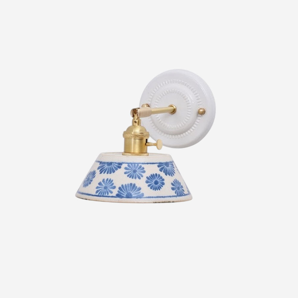 Porcelain Indigo Wall Lamp
