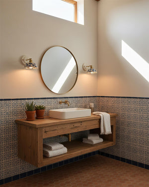 Porcelain Indigo Wall Lamp