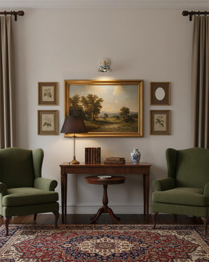 Porcelain Indigo Wall Lamp