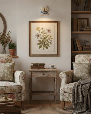 Porcelain Indigo Wall Lamp