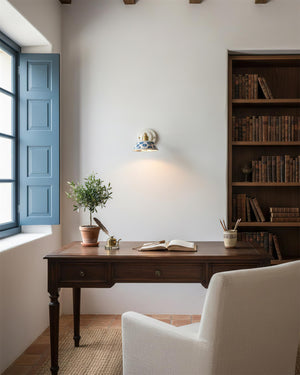 Porcelain Indigo Wall Lamp