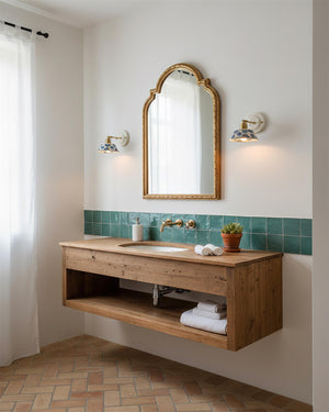 Porcelain Indigo Wall Lamp