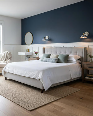 Porcelain Indigo Wall Lamp