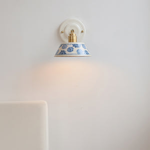 Porcelain Indigo Wall Lamp