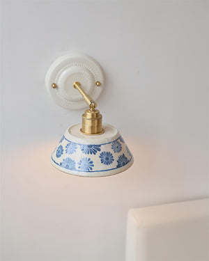 Porcelain Indigo Wall Lamp