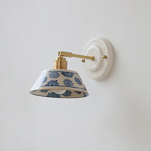 Porcelain Indigo Wall Lamp