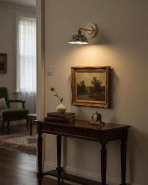 Porcelain Indigo Wall Lamp