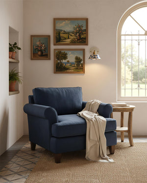 Porcelain Indigo Wall Lamp