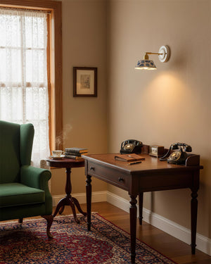 Porcelain Indigo Wall Lamp