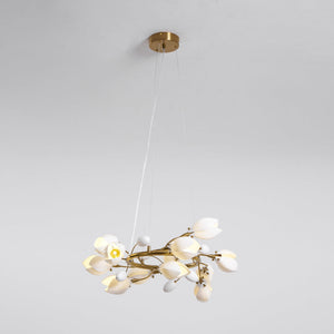 Porcelain Magnolia Chandelier