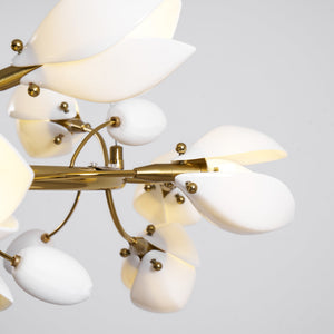 Porcelain Magnolia Chandelier