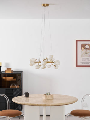 Porcelain Magnolia Chandelier