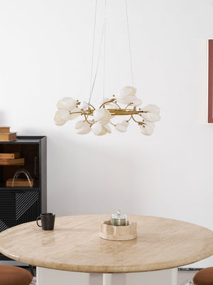 Porcelain Magnolia Chandelier