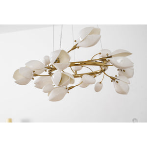Porcelain Magnolia Chandelier
