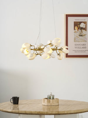 Porcelain Magnolia Chandelier