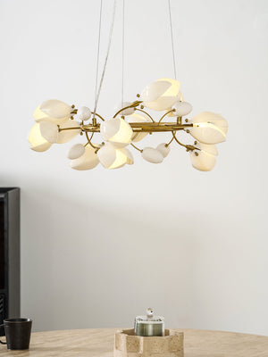 Porcelain Magnolia Chandelier