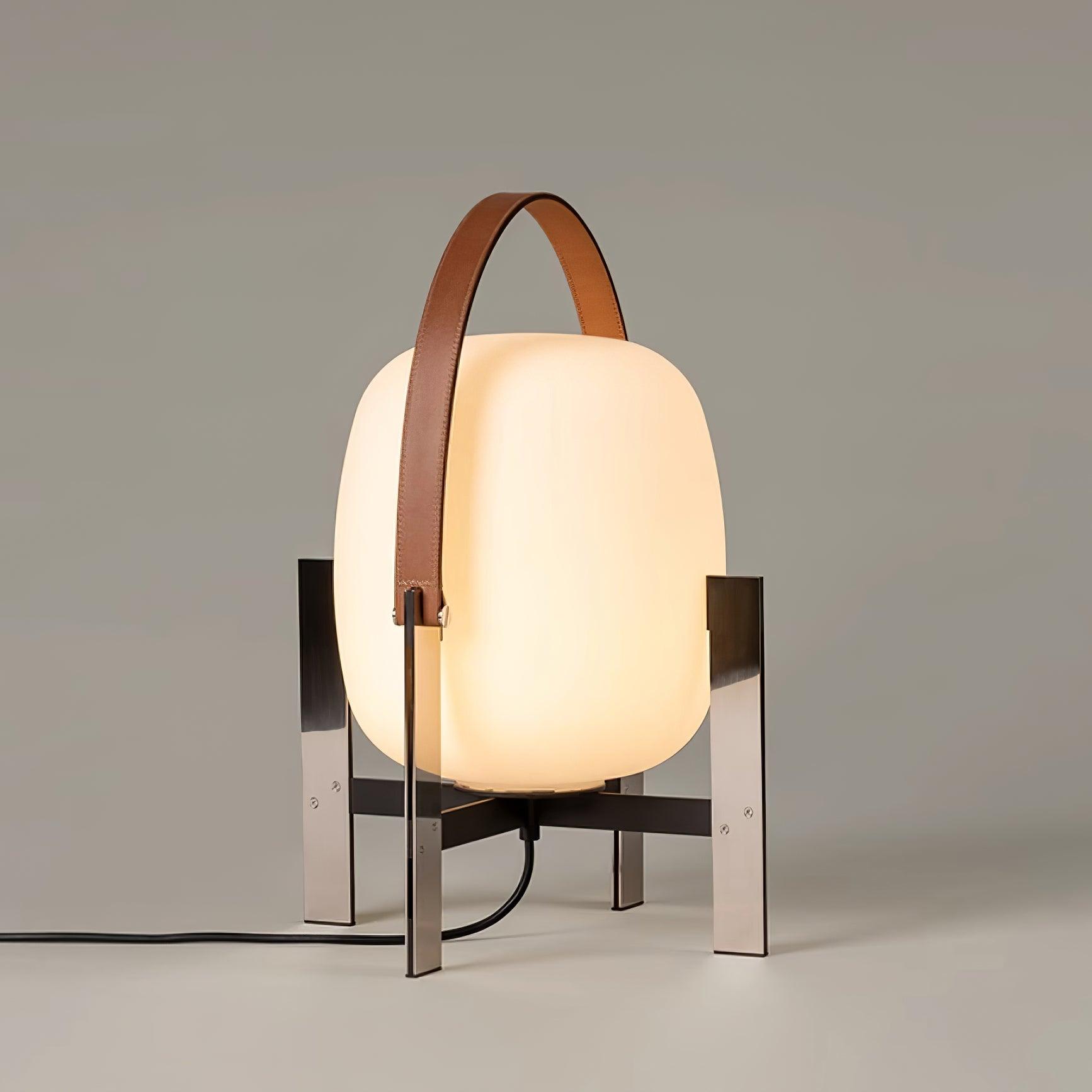 Portable Lantern Metal Table Lamp 13.7″- 21.6″