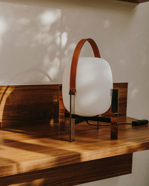 Portable Lantern Metal Table Lamp 13.7″- 21.6″