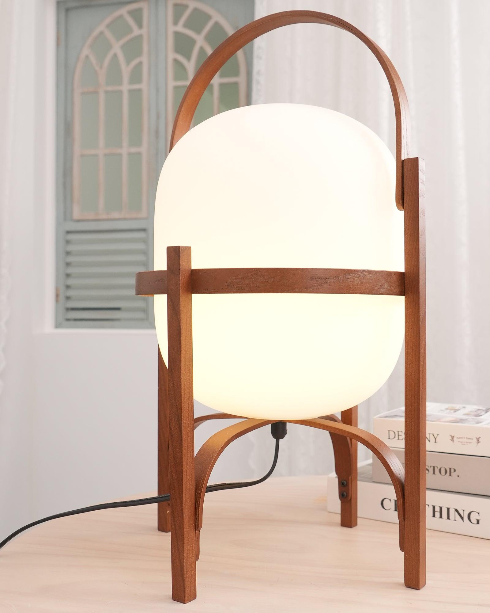 Portable Lantern Glass Table Lamp - Docos