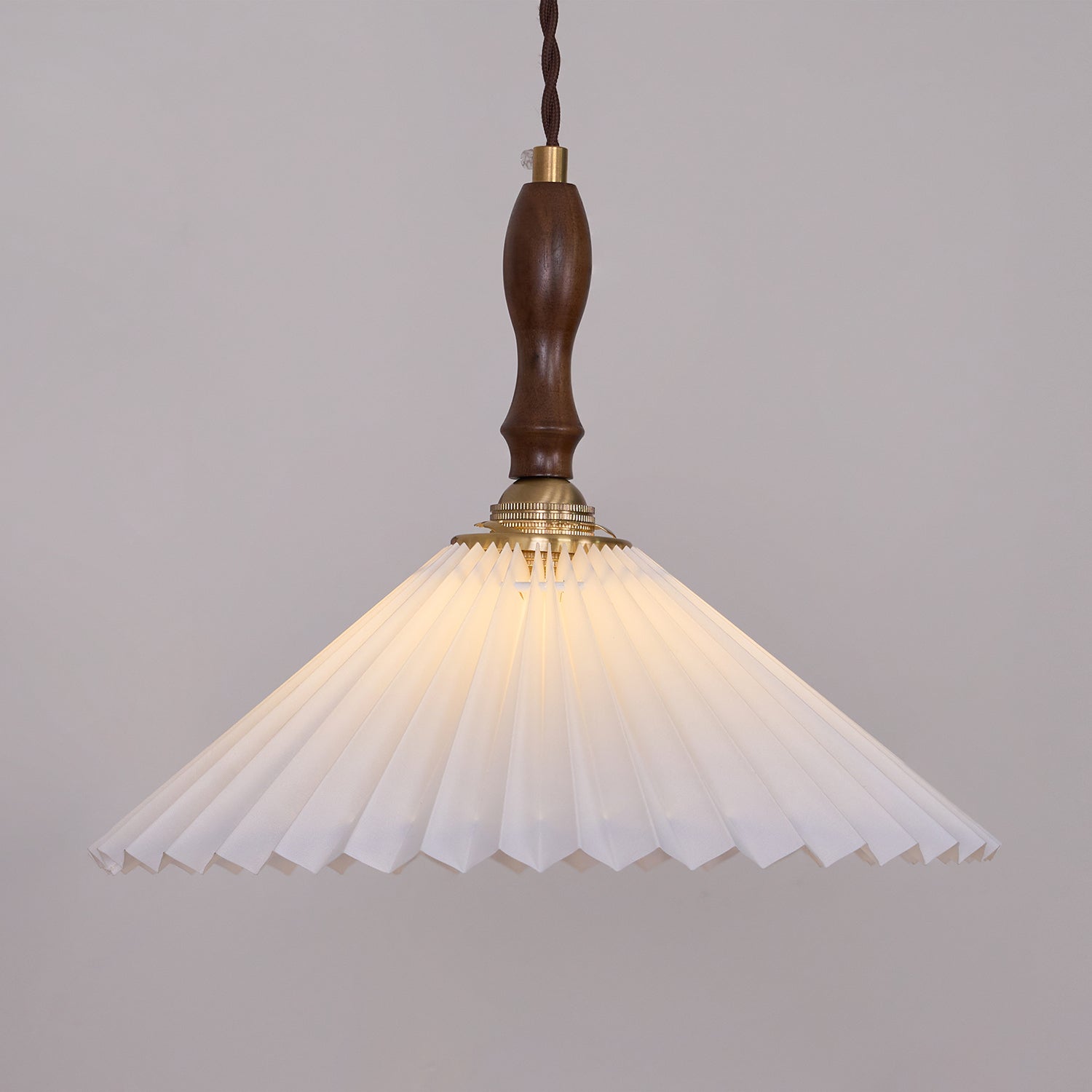 Prairie Pleated Plug In Pendant Lamp