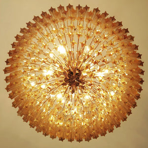 Prism Amber Glass Chandelier