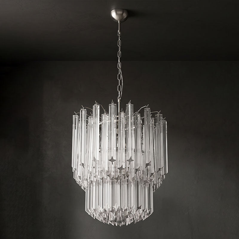 Prismatic Glass Colorful Chandelier