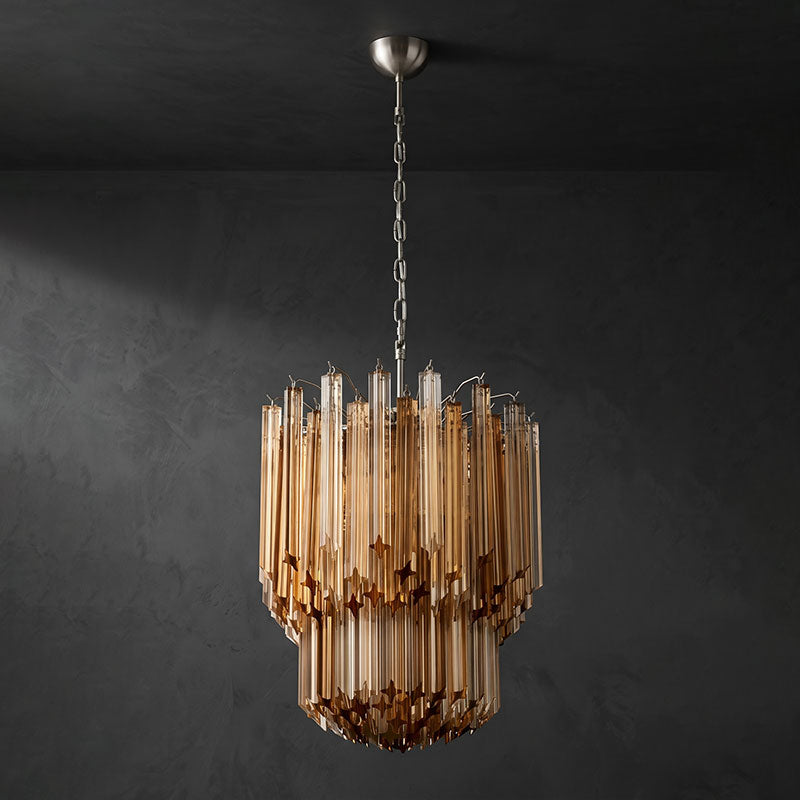 Prismatic Glass Colorful Chandelier