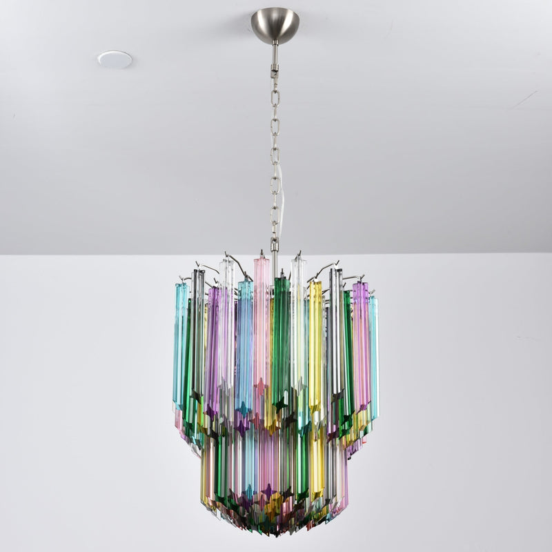 Prismatic Glass Colorful Chandelier – detail 12