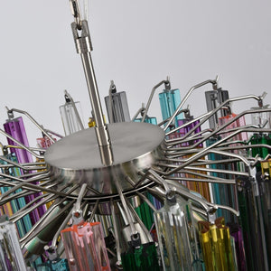 Prismatic Glass Colorful Chandelier
