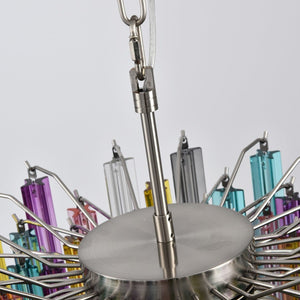 Prismatic Glass Colorful Chandelier
