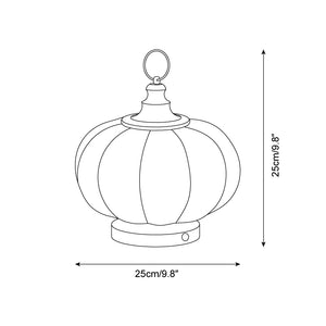 Pumpkin Glass Table Lamp