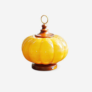 Pumpkin Glass Table Lamp