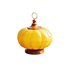 Pumpkin Glass Table Lamp