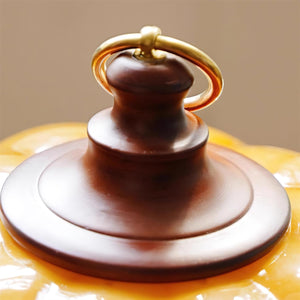 Pumpkin Glass Table Lamp