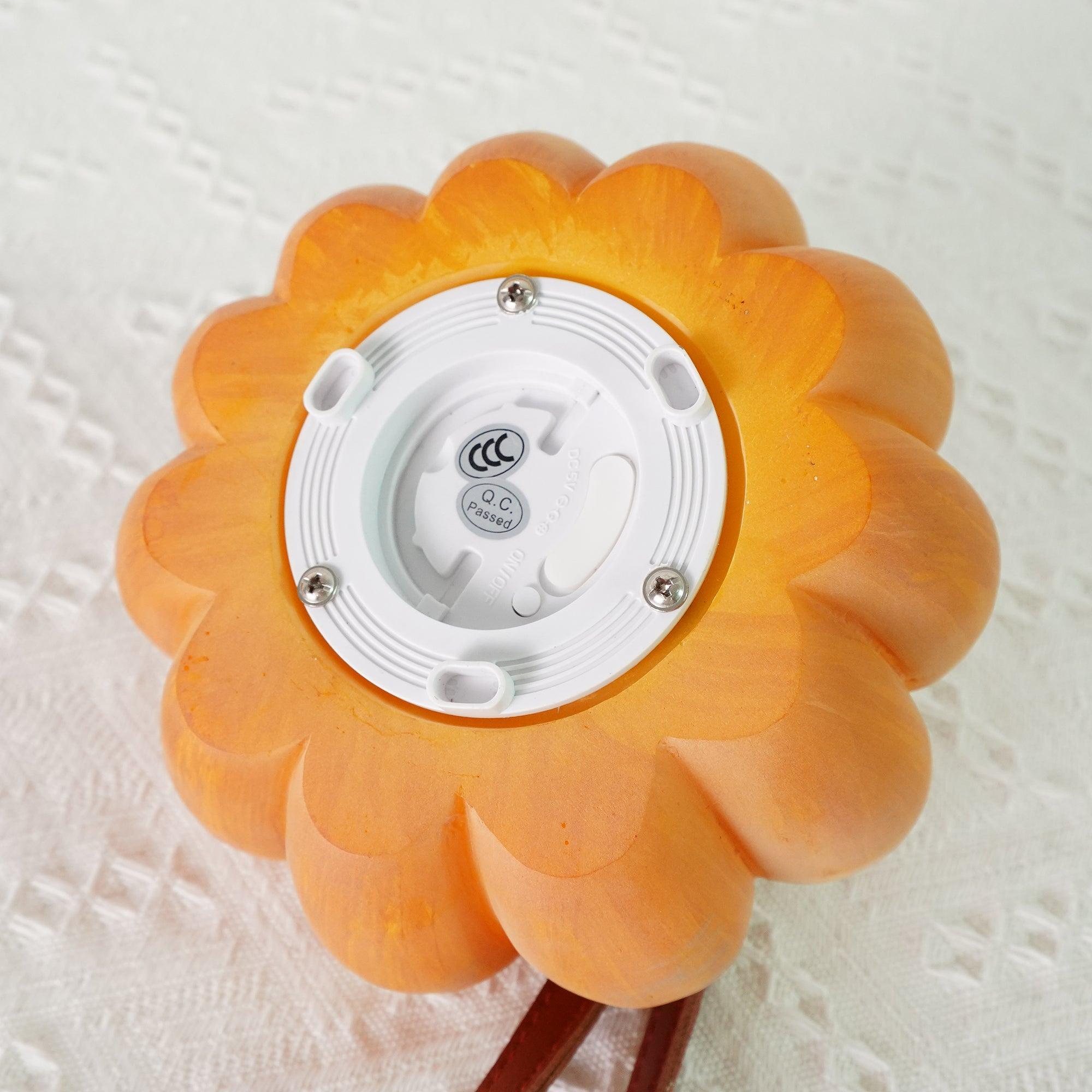 Pumpkin Portable Table Lamp 7.1″- 4.7″ - Docos