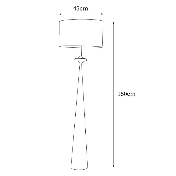 Putney Floor Lamp 17.7″- 59.1″ - Docos