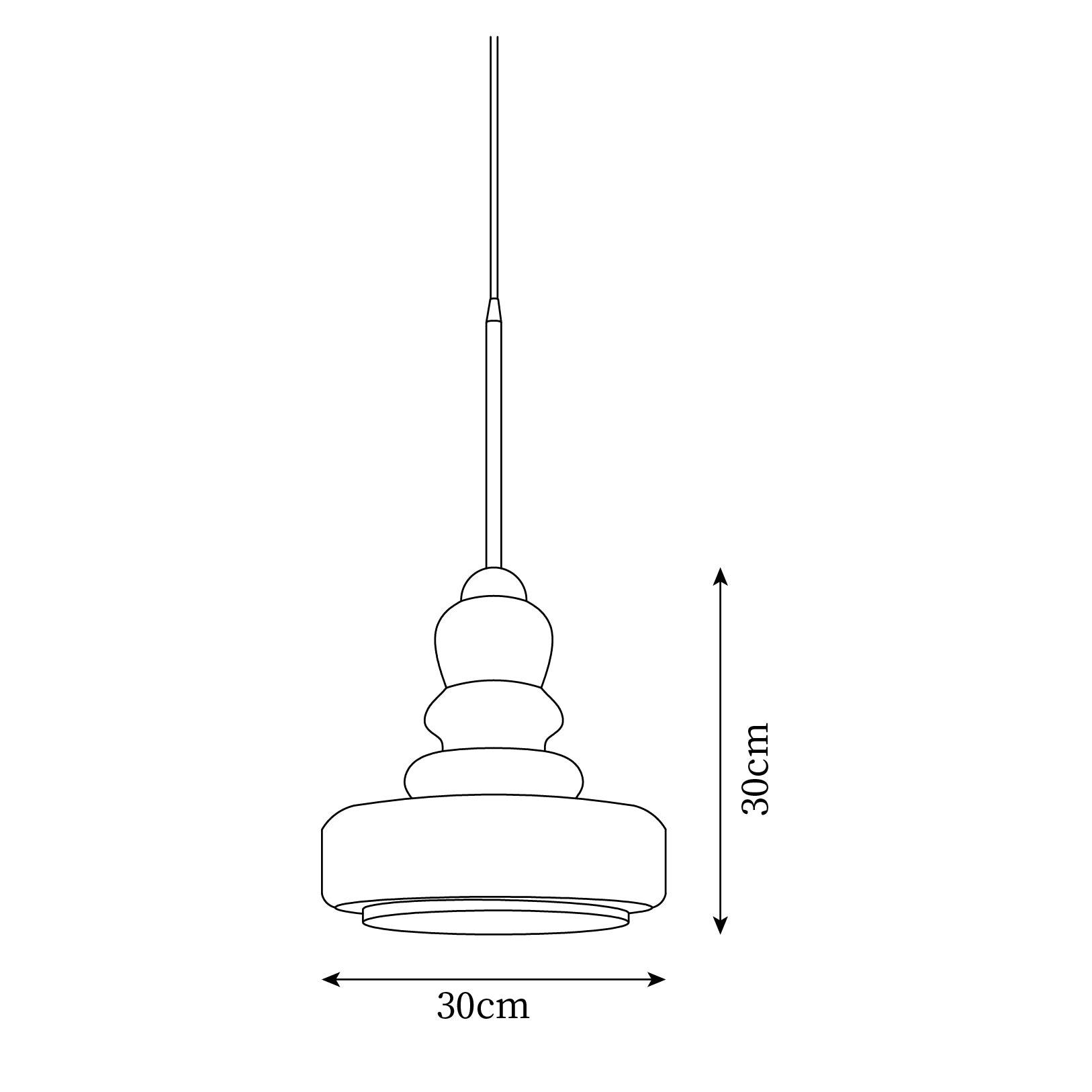 Putzer Pendant Lamp 11.8″ - Docos