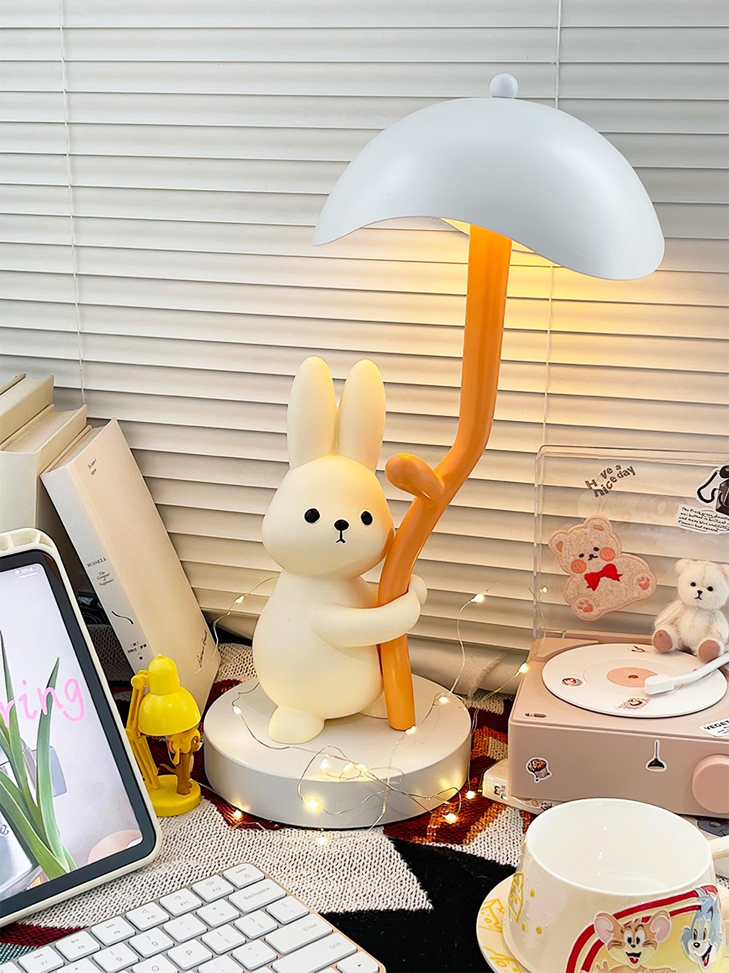 Rabbit Hug Table Lamp 9.1″- 15.7″ - Docos