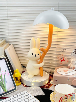Rabbit Hug Table Lamp 9.1″- 15.7″
