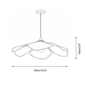 Raffia Petal Pendant Lamp