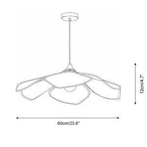 Raffia Petal Pendant Lamp