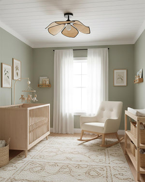 Raffia Petal Ceiling Lamp