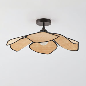 Raffia Petal Ceiling Lamp