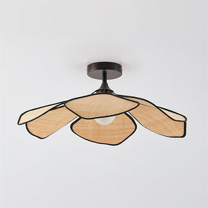 Raffia Petal Ceiling Lamp