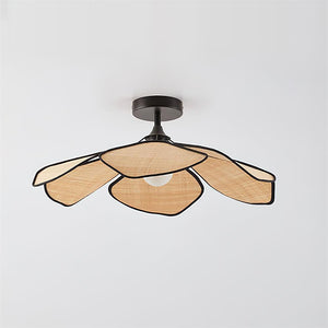 Raffia Petal Ceiling Lamp